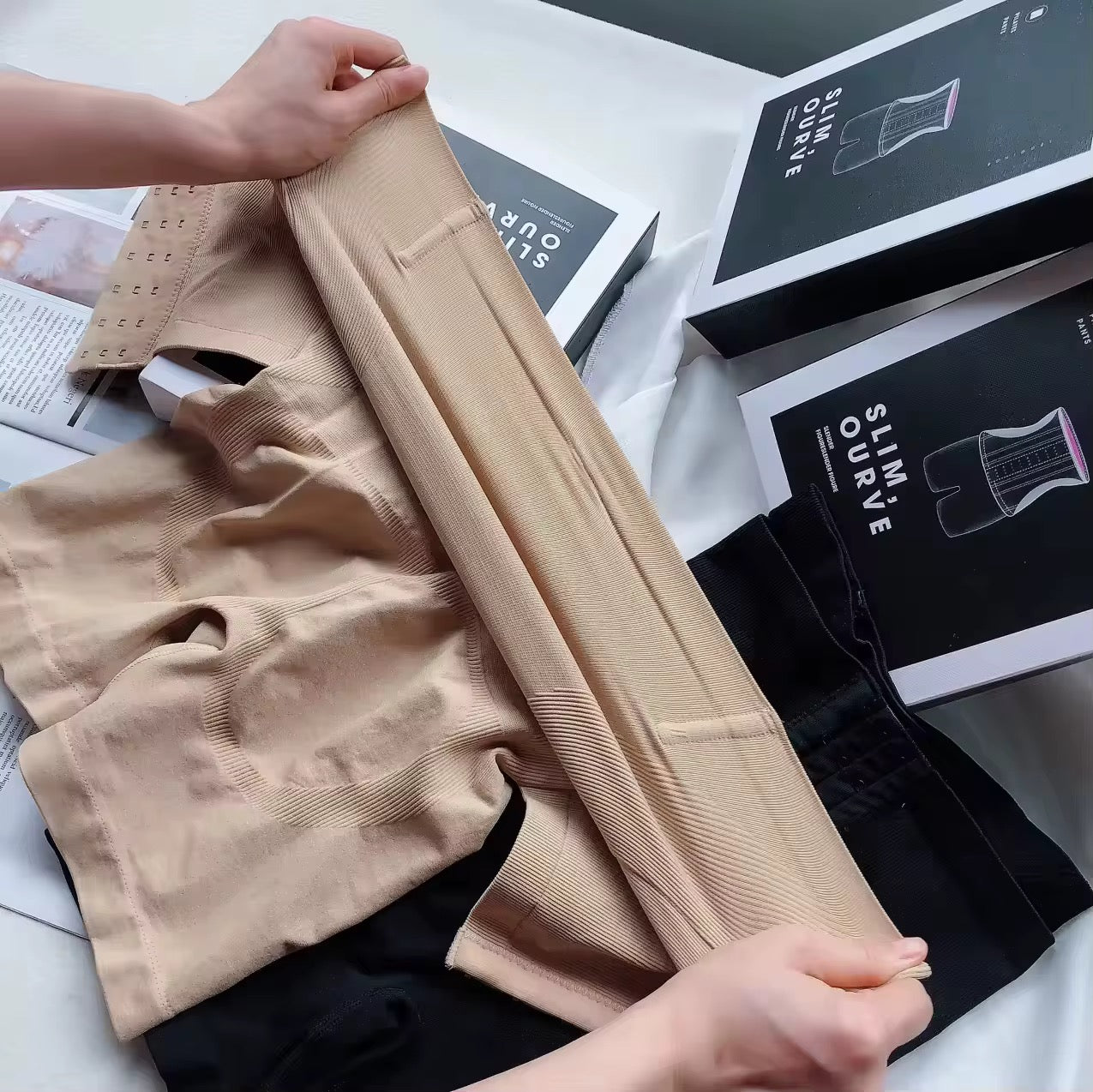 🔹 Shapewear Gainant Taille Haute – Contrôle du Ventre & Lifting des Fesses